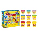 Set Plastilină, Hasbro, Play-Doh, Multicolor, Capacitate 9 Bucăți