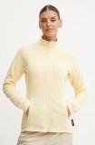 Helly Hansen hanorac Daybreaker culoarea galben, neted, 51599