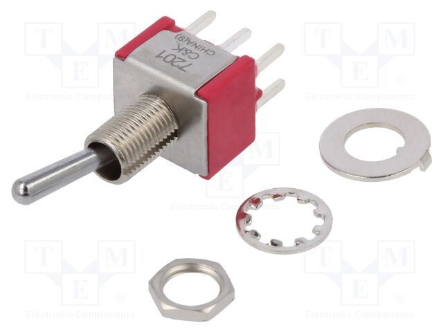 Comutator basculant C&amp;K DPDT ON-ON 5A 120VAC 28VDC 7000