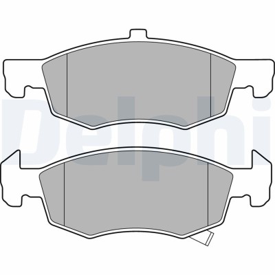 DELPHI LP3163 set placute frana,frana disc foto
