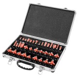 Burghie de freza, tija de 8 mm, set 35 buc. 56H240