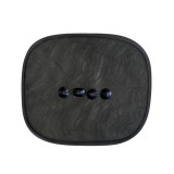 Parasolar lateral negru cu ventuze 44 38 cm (set 2 buc)