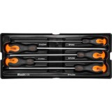 Cumpara ieftin Set surubelnite lungi, late si cruce, sertar TIP A (385x150 mm) pentru dulap mobil, PH0-2, 4-6 mm, 250 mm, 5 buc, RICHMANN