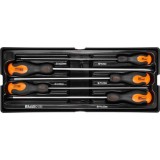 Set surubelnite lungi, late si cruce, sertar TIP A (385x150 mm) pentru dulap mobil, PH0-2, 4-6 mm, 250 mm, 5 buc, RICHMANN GartenVIP DiyLine