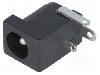 Conector alimentare DC, {{Tensiune nominala}}, {{Numarul de pini}} pini, seria {{Seria producatorului}}, 5,5/2,5mm. ADAM TECH - ADC-002-2