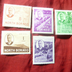 Serie mica North Borneo colonie britanica 1950 R.George VI ,sarniera