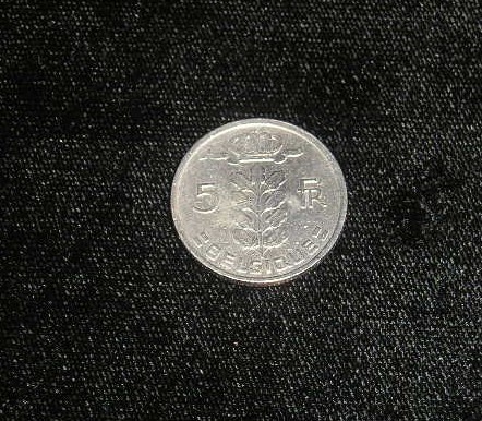 C50 - Moneda foarte veche - Belgia - 5 franci - 1950