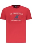 U.S. Grand POLO Tricou barbati cu imprimeu, din bumbac, rosu (Marime: 2XL)