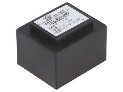 Transformator &amp;Icirc;ncapsulat 2VA 230V 6V 330mA PCB IP00 foto