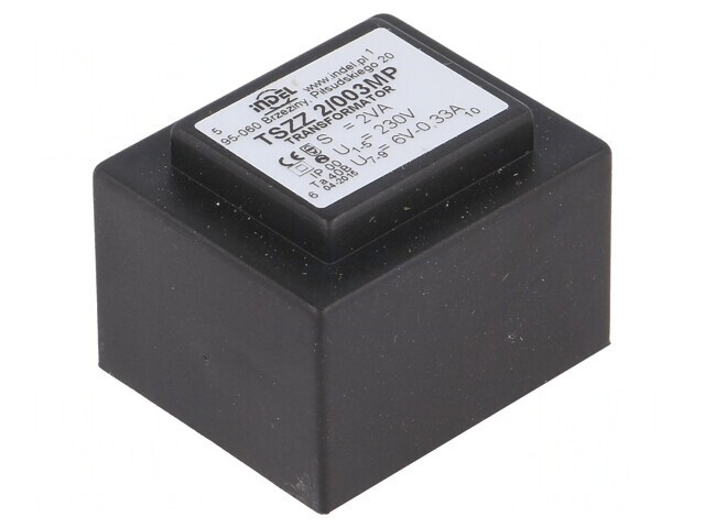 Transformator &Icirc;ncapsulat 2VA 230V 6V 330mA PCB IP00