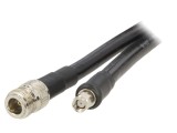 Cablu Coaxial 50&Omega; 5m N-Femelă la RP-SMA-Masculin Negru