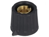 Buton Rotativ Negru cu Indicator 6mm &Oslash;20x17mm
