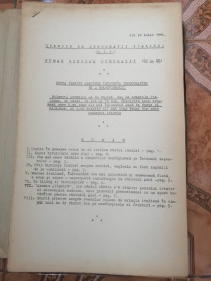 Giuseppe Sabbarese - articole italiene din perioada fascista 1940-1943 dactilogr foto