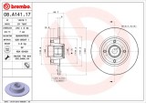 BREMBO 08.A141.17 PRIME LINE - With Bearing Kit Disc frana