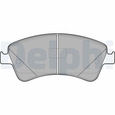DELPHI LP2104 set placute frana,frana disc foto