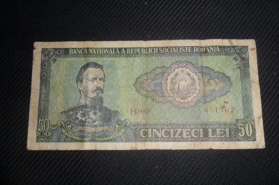 Bancnota 50 lei / 1966 foto