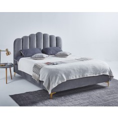 Pat Cloud 180x200 cm Tapitat Catifea Gri Somiera Inclusa (cod ML 2006-04)