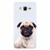 Husa silicon pentru Samsung Grand Prime, Simple Pug Selfie