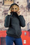 Cumpara ieftin U620-1 Jacheta casual cu femoar in fata
