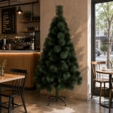 Brad artificial verde 210 cm MANIITSOQ cu 280 varfuri si suport metalic