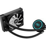 Cooler procesor cu lichid Deepcool Gammaxx L120 V2, 120mm, Flux aer 69.34 CFM, 4 pin, Iluminare LED RGB, Compatibil AMD/Intel, Negru