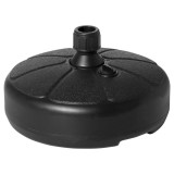 Outsunny Bază pentru Umbrelă Rotundă din Plastic, pentru St&acirc;lpi de Umbrele de &Oslash;32-38 mm, &Oslash;38x21.5 cm, Negru | Aosom Romania