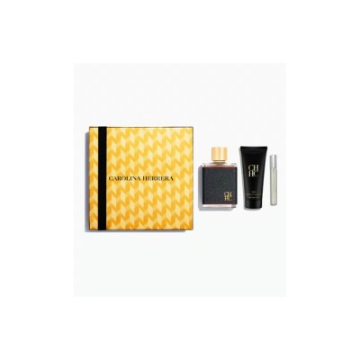 Carolina Herrera CH Set cadou pentru bărbați 100 ml EDT + 100 ml gel de duș + EDT 10 ml foto