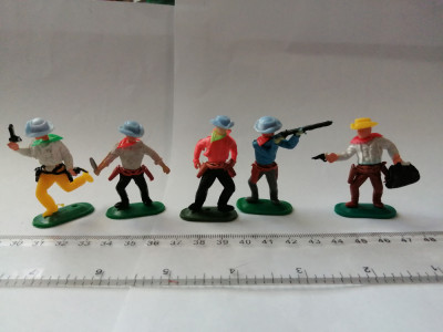 bnk jc Figurine de plastic - cowboy - copii Hong Kong dupa Timpo foto