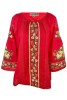 Bluza tip ie dama RIAG, marime L, rosu/bej