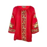Bluza tip ie dama RIAG, marime L, rosu/bej