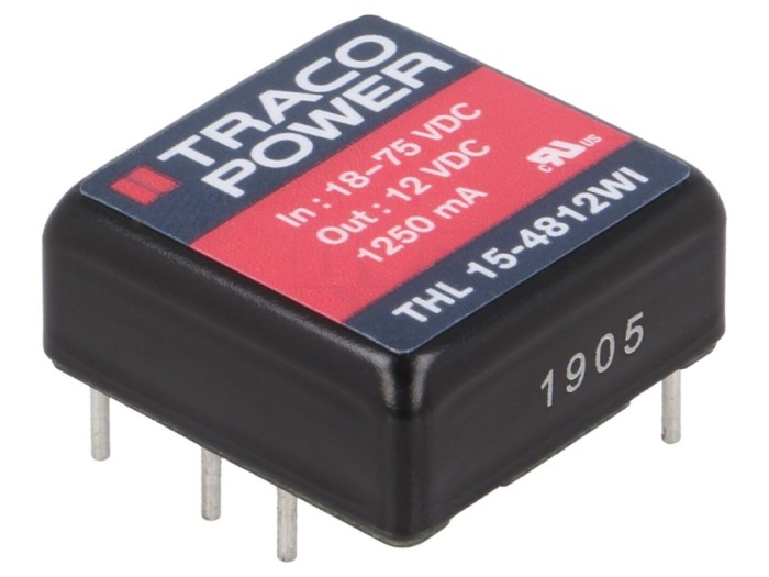 Convertor DC/DC 15W 18-75V 12V