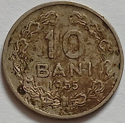 Romania, 10 Bani 1955 foto
