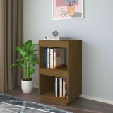 Gossi raft pentru carti, maro miere, 40x35x71 cm, lemn masiv de pin