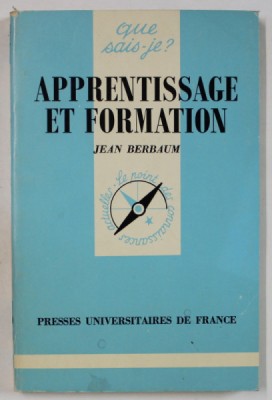 APPRENTISSAGE ET FORMATION par JEAN BERBAUM , 1984 foto