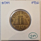 217 Brazil, Brazilia, 1000 R&eacute;is Anchieta, small type, 1936 KM#541