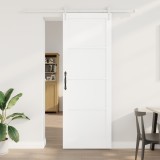 Ușă Glisantă vidaXL cu Set de Componente Alb 83x232 cm Lemn Solid Pin, Ușă Interioară vidaXL &#039;ORKDAL&#039;Alb 83x232x4 cm Lemn Solid Pin