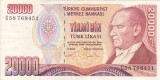 TURCIA 20.000 lire ND VF+!!!