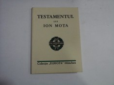 TESTAMENTUL LUI ION MOTA foto