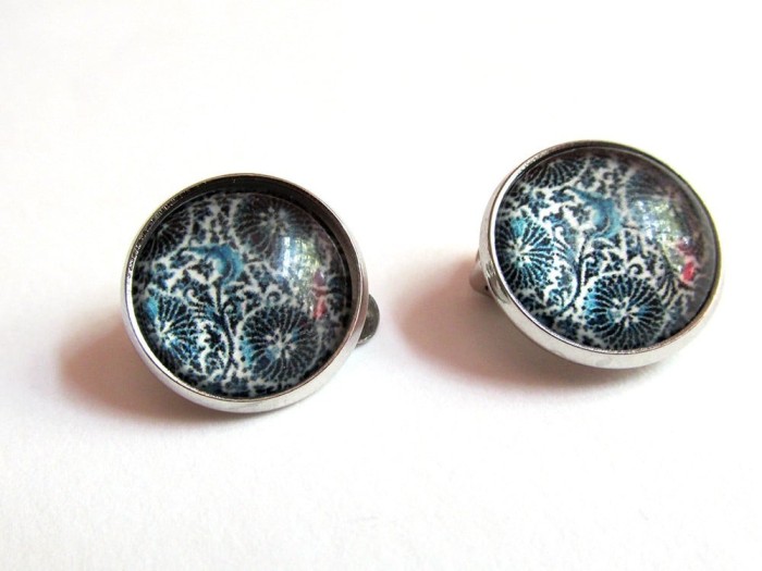 Cercei clips model floral A 14 MM