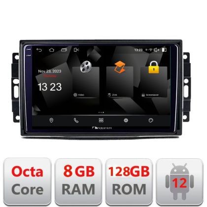 Navigatie Chrysler Jeep 5960Pro-202 Android Octa Core Qualcomm 2K Qled 8+128 DTS DSP 360 4G Optical CarStore Technology