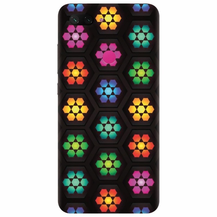 Husa silicon pentru Xiaomi Mi 8 Lite, Kaleidoscope Mosaic Patterns