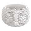 Ghiveci Decorativ Rotund Alb Prosperplast Splofy Bowl 29x19.5 cm, Plastic, Cu Imprimeu