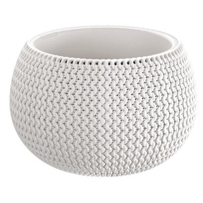 Ghiveci decorativ pentru flori, rotund, alb, 29x19.5 cm, Splofy Bowl foto