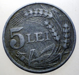 7.344 ROMANIA WWII 5 LEI 1942, Zinc