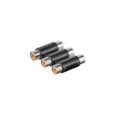 Adaptor prelungire 3x RCA mama la 3x RCA mama Goobay