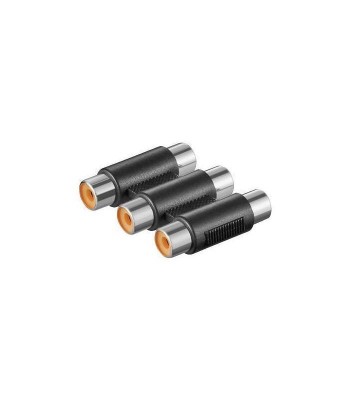 Adaptor prelungire 3x RCA mama la 3x RCA mama Goobay foto