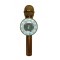 Microfon party , 1 difuzor , bluetooth , cititor stick , card , karaoke style , Premium Quality , auriu
