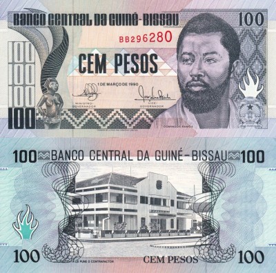 GUINEEA BISSAU 100 pesos 1990 UNC!!! foto