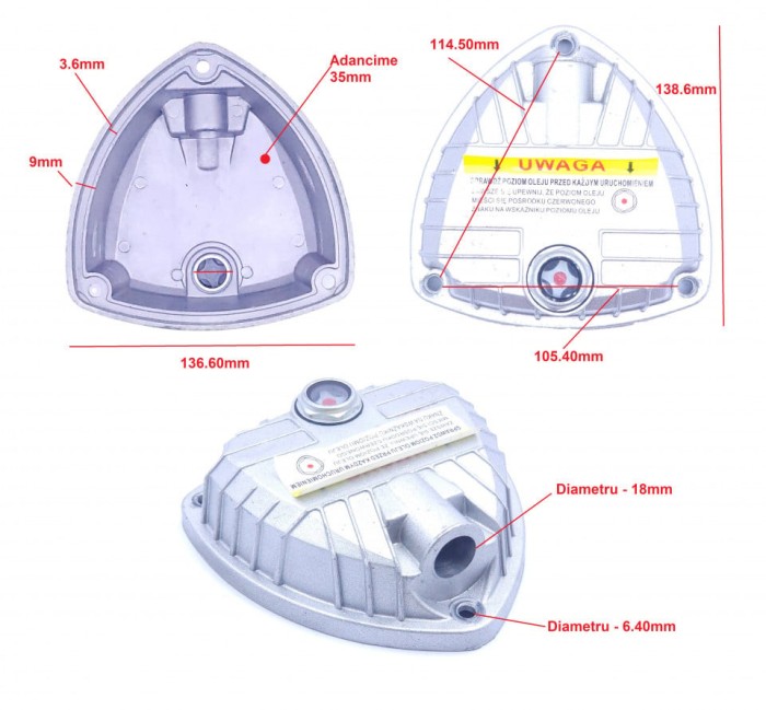 Capac carcasa pompa compresor 42-57mm NR.1294