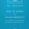 TESTE DE ALGEBRA SI ANALIZA MATEMATICA PENTRU CLASELE XI-XII-MIRCEA GANGA-229042